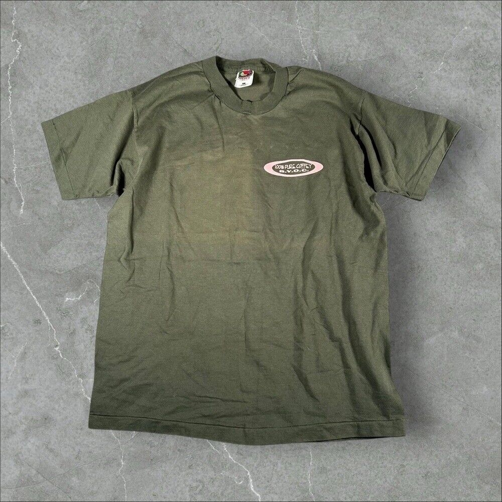 Vintage The Tina Coffey Show Shirt Mens Large Green 90s Movie‎ Promo Otherside